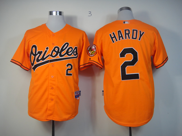 Men Baltimore Orioles #2 Hardy Orange MLB Jerseys->baltimore orioles->MLB Jersey